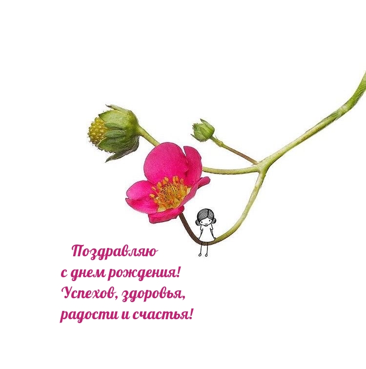 Картинка: Поздравляю с днем рождения! Успехов, здоровья