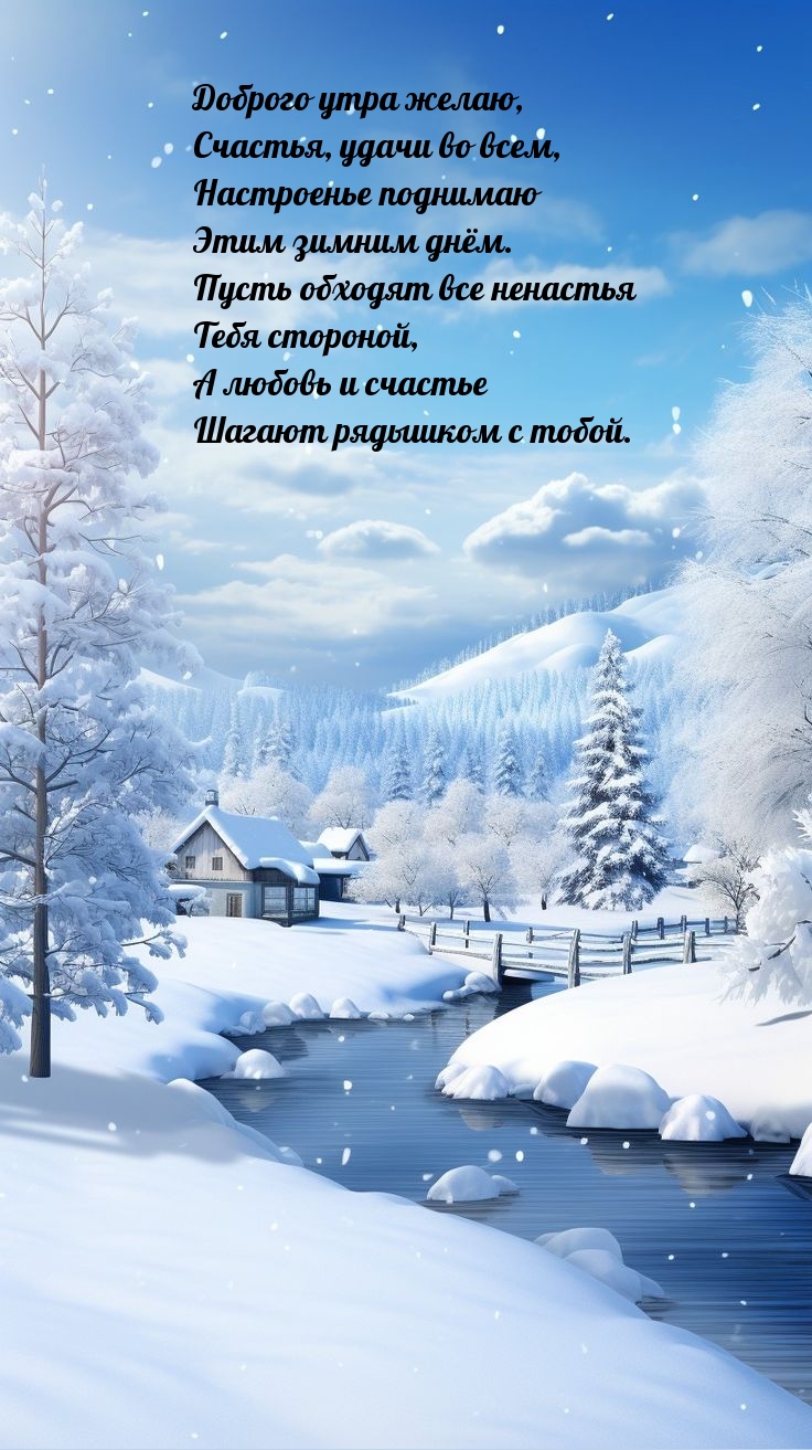 Картинка: Доброго утра желаю, счастья, удачи во всем